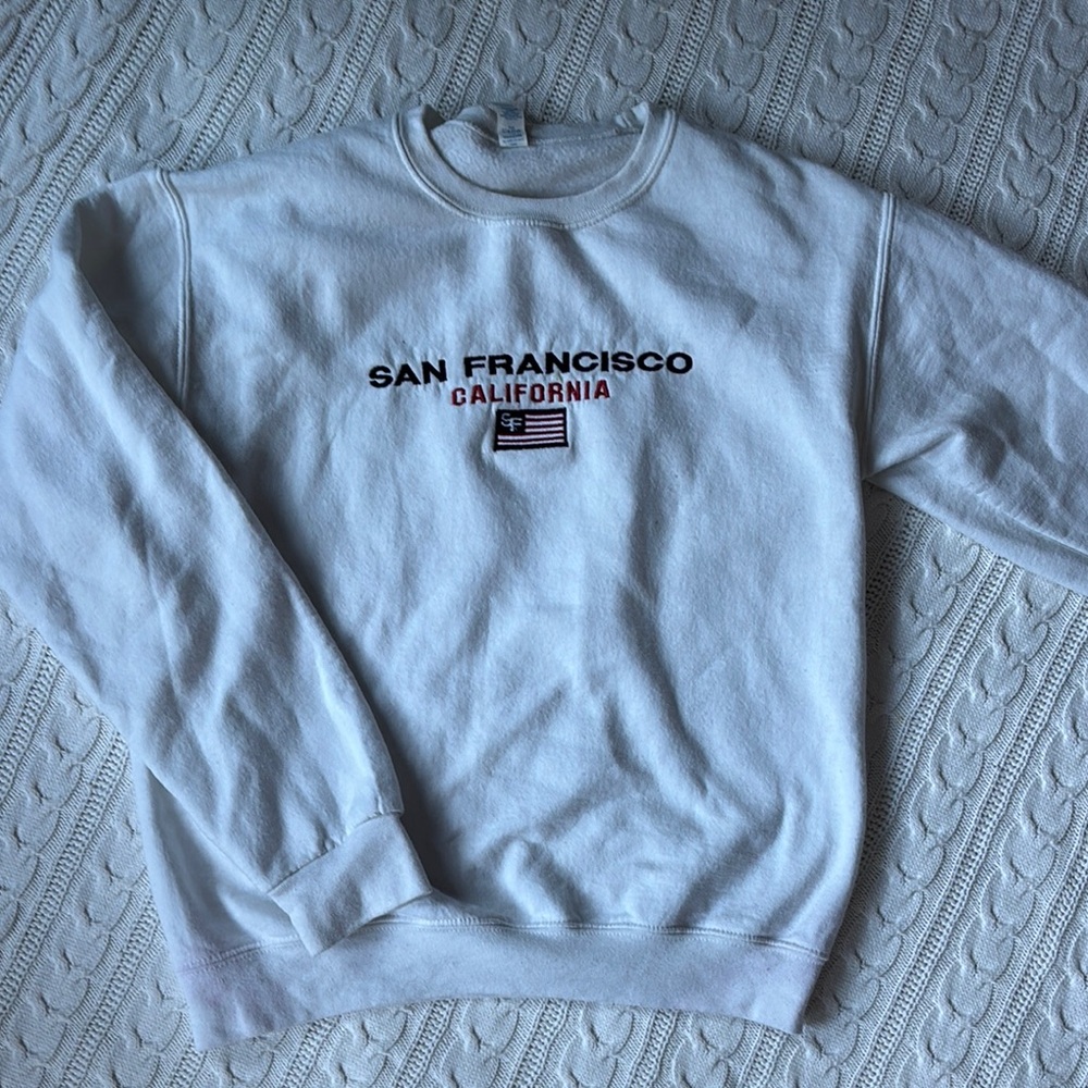 White San Francisco California Sweatshirt